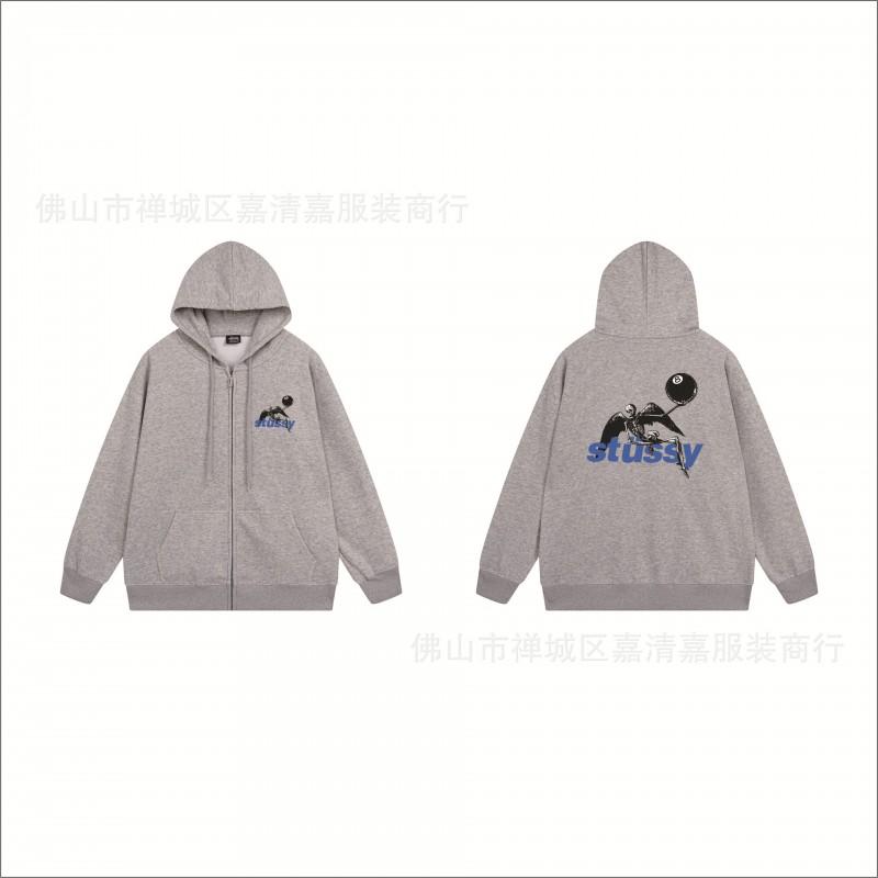 Mens Oversized Zip-Up Hooded Sweatshirt Casual Streetwear Cotton Pullover Fall