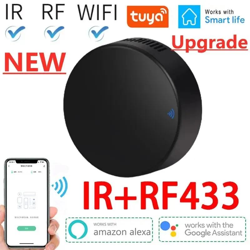 

Умный радиочастотный 433 ИК пульт дистанционного управления Tuya WiFi контроллер умного дома с инфракрасным управлением для кондиционера ВСЕ ТВ LG Поддержка Alexa Google Home белый