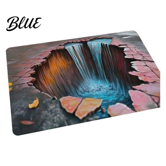 Textured Surface Floor Gradient Color Material Home Wear-Resistant Thick Mat Anti-Skid Rug Unique Pattern Design