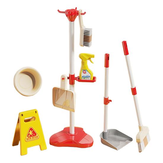 

Toddler Cleaning Set Kids Cleaning Toy Includes Duster Brush Mop Sponge Broom Dustpan Cloth Housework Pretend Play Set for Boys Girls Ages 2-5 8pcs