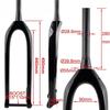 Full Carbon MTB Front Fork for 29er 27.5 Tapered Tube Thru Axle Lightweight Mountain Bike Bicycle Parts