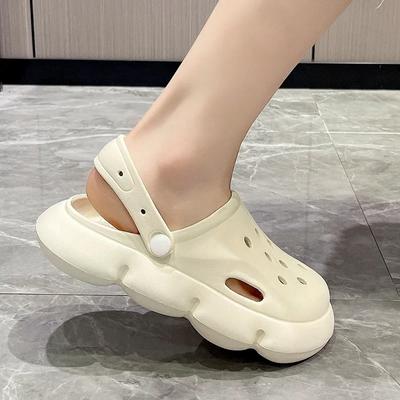 Zomer Dames Platform Klompschoenen Dames Ademende Gesloten Teen EVA Slippers Outdoor Duurzame Casual Lichte Sandalen voor Dames