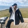 Winter large size loose oversize tooling cotton-padded jacket women's versatile hooded cotton-padded jacket student thickened jacket tide