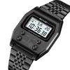 Jyullieoseu Skmei Montre Numérique Carrée Rétro Unisexe 2460