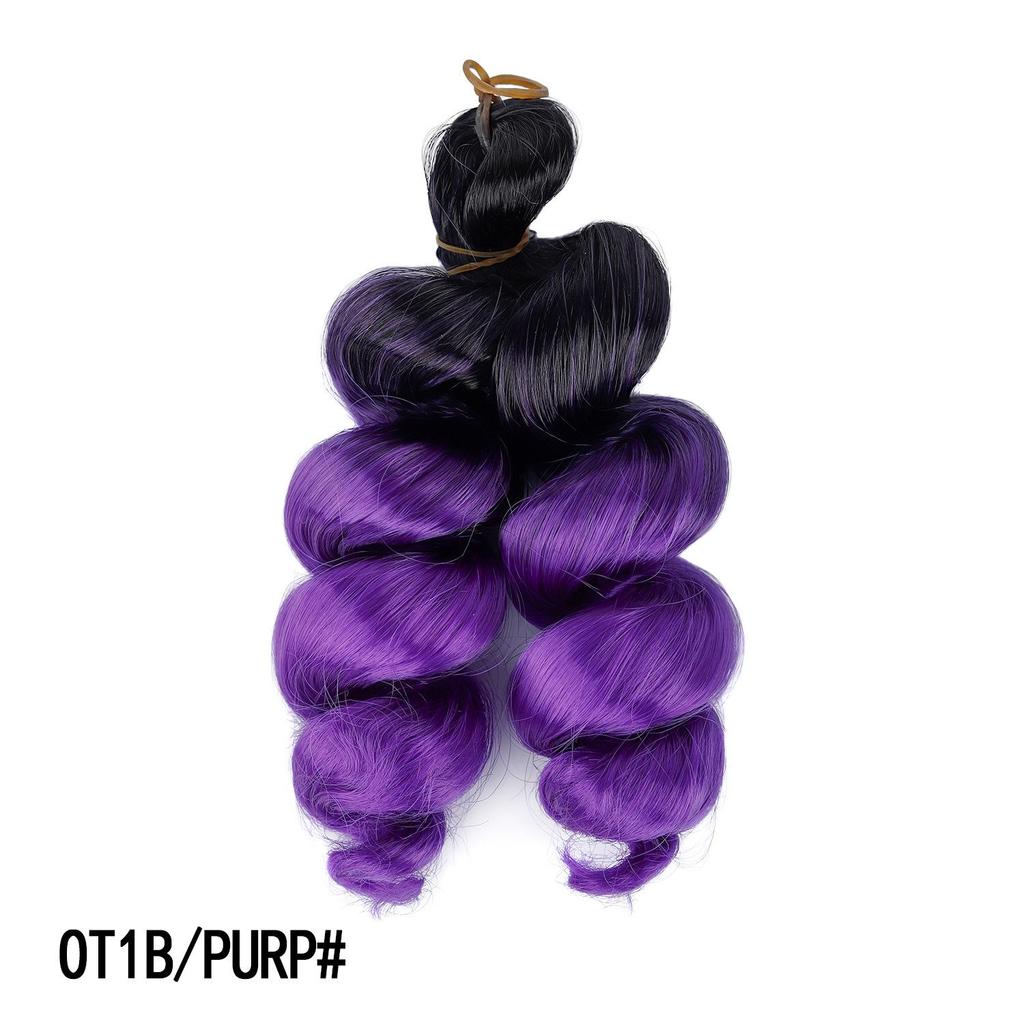 Short French Curly Crochet Hair Loose Wave Synthetic Braiding Hair Extensions for Black Women