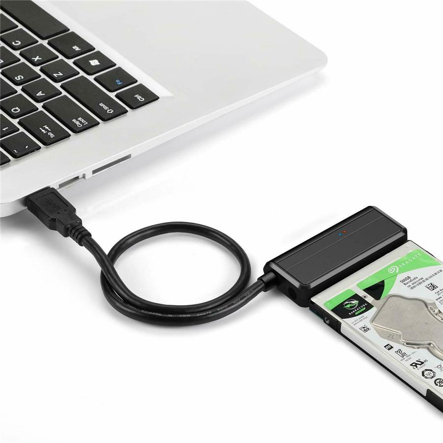 SATA to USB 3.0 Adapter Cable for 2.5 3.5 Inch HDD and SSD, SATA III Hard Drive  With US Plug