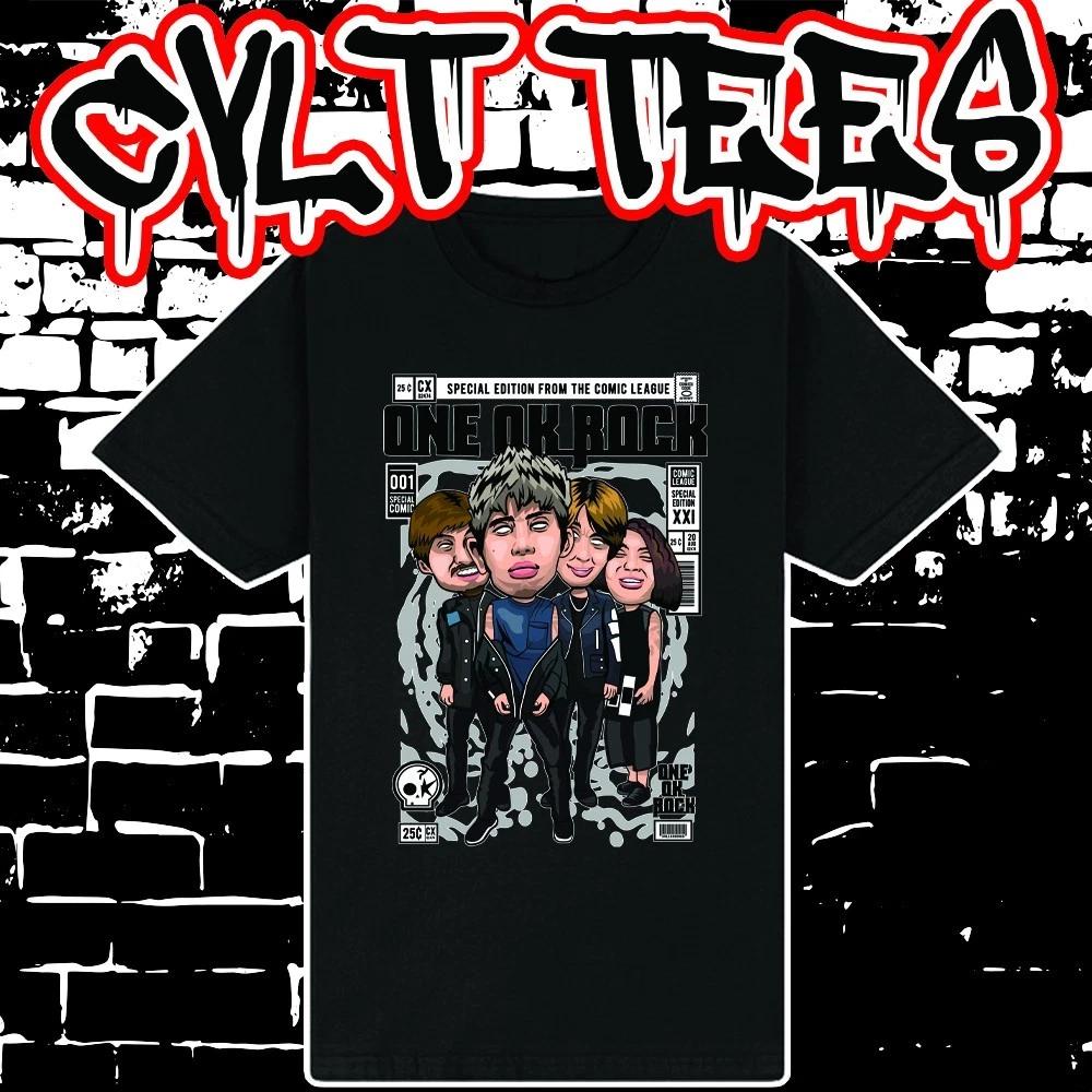 Men s and Women s T-shirts One OK Rock Comic Book Cover style Tee ~ 100% Cotton L