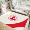 Nottingham Forest Football Design Crystal Velvet Carpet Cozy Non?Slip Printed Rug For Bedroom Living Room Entrance