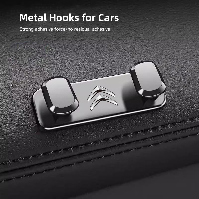 Car Metal Hooks Organizer Mini Storage Hook For Citroen C4 C3 C2 C1 C5 Xsara Grand Jumper Saxo Jumpy C8 Celysee C6 C ami256