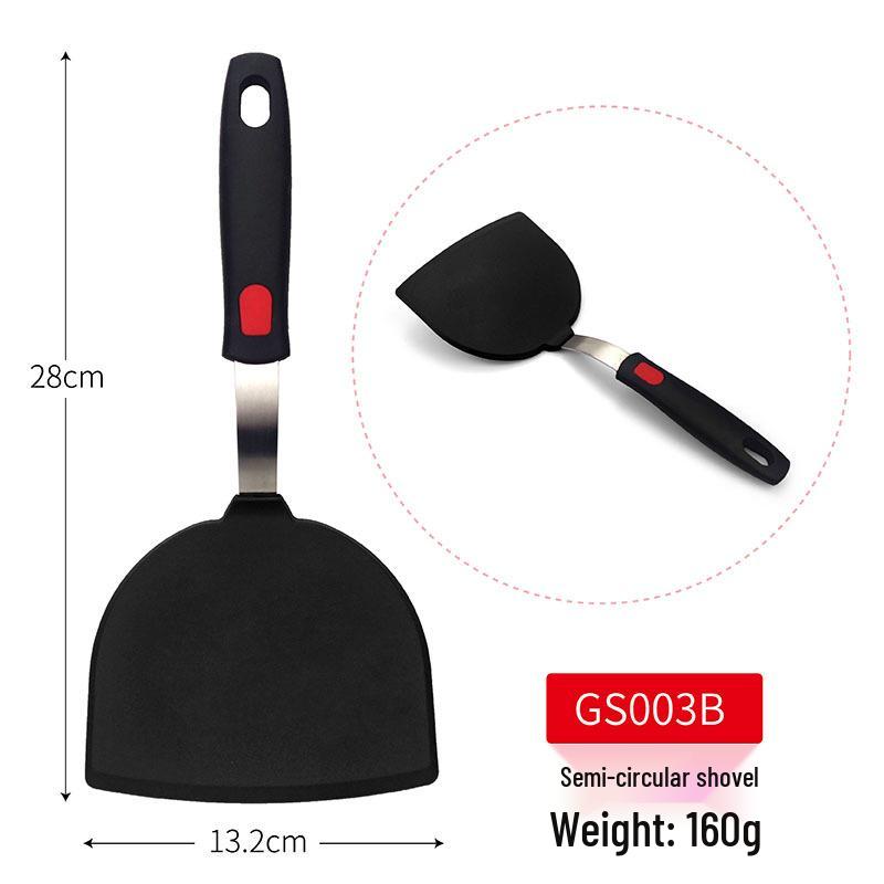 Silicone Non-stick Griddle Spatula: Anti-scalding, Heat-resistant Kitchen Tool for Pancakes & Tamagoyaki