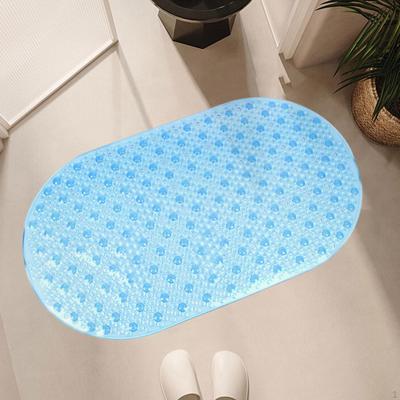 Non-Slip Oval Bath Mat for Shower And Bathroom Decor