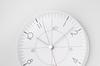 Lemnos Earth Wall Clock Less Analog Wall Clock, Aluminum, TIL25-07