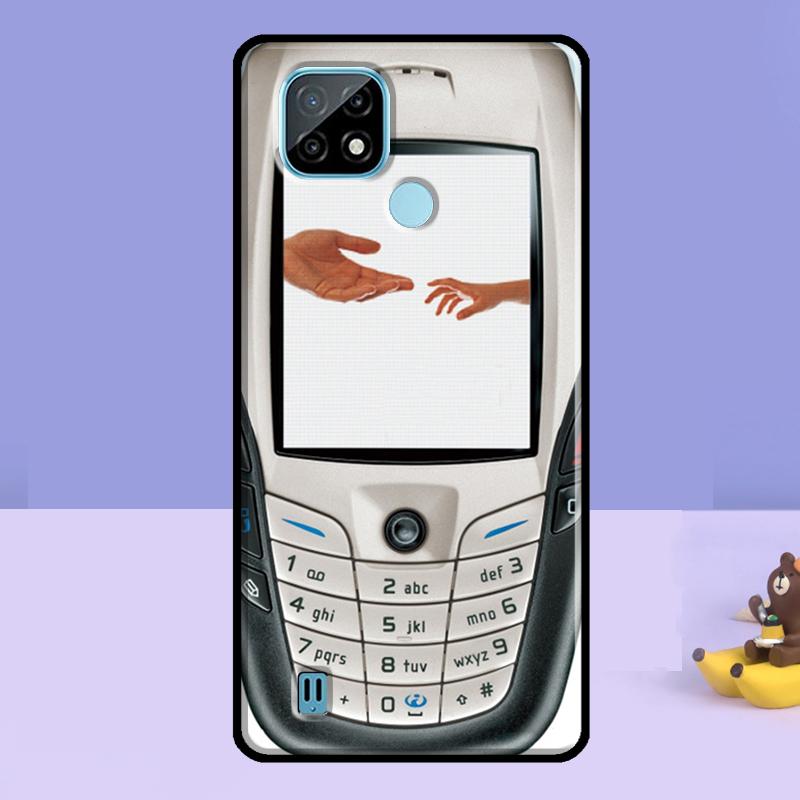Retro Mobile Phone Case For Realme GT 7 Pro 6 6T C75 C67 C61 C55 C53 C51 C35 C21Y C25S 10 11 12 13 14 Pro Plus