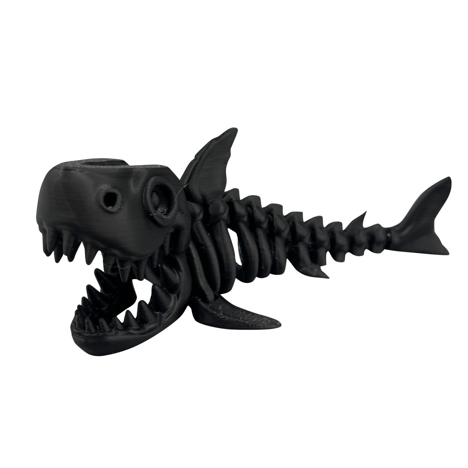 3D Printed Articulated Skeleton Shark Model Toy Flexible Joints Educational Animal Figure Collectible Desk Ornament