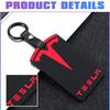 CGYJL1 3D Design Highlight Key Card Holder Silicone Protector Cover Keychain for Tesla Model 3 Model Y Accessories