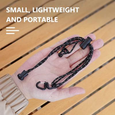 Camping Light Hanging Rope Adjustable Length Tent Lamp Strap Reflective Outdoor Multifunctional Webbing for Backpack Tent Canopy