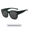 Unisex Polarized TR Clip-On Glasses Set - Trendy, Large Frame Sunglasses for Driving