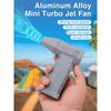 Mini Turbo Jet Fan 110000RPM 45m/s USB Oppladbar børsteløs motor hårføner Kraftig blåser med høyhastighets kanalvifte