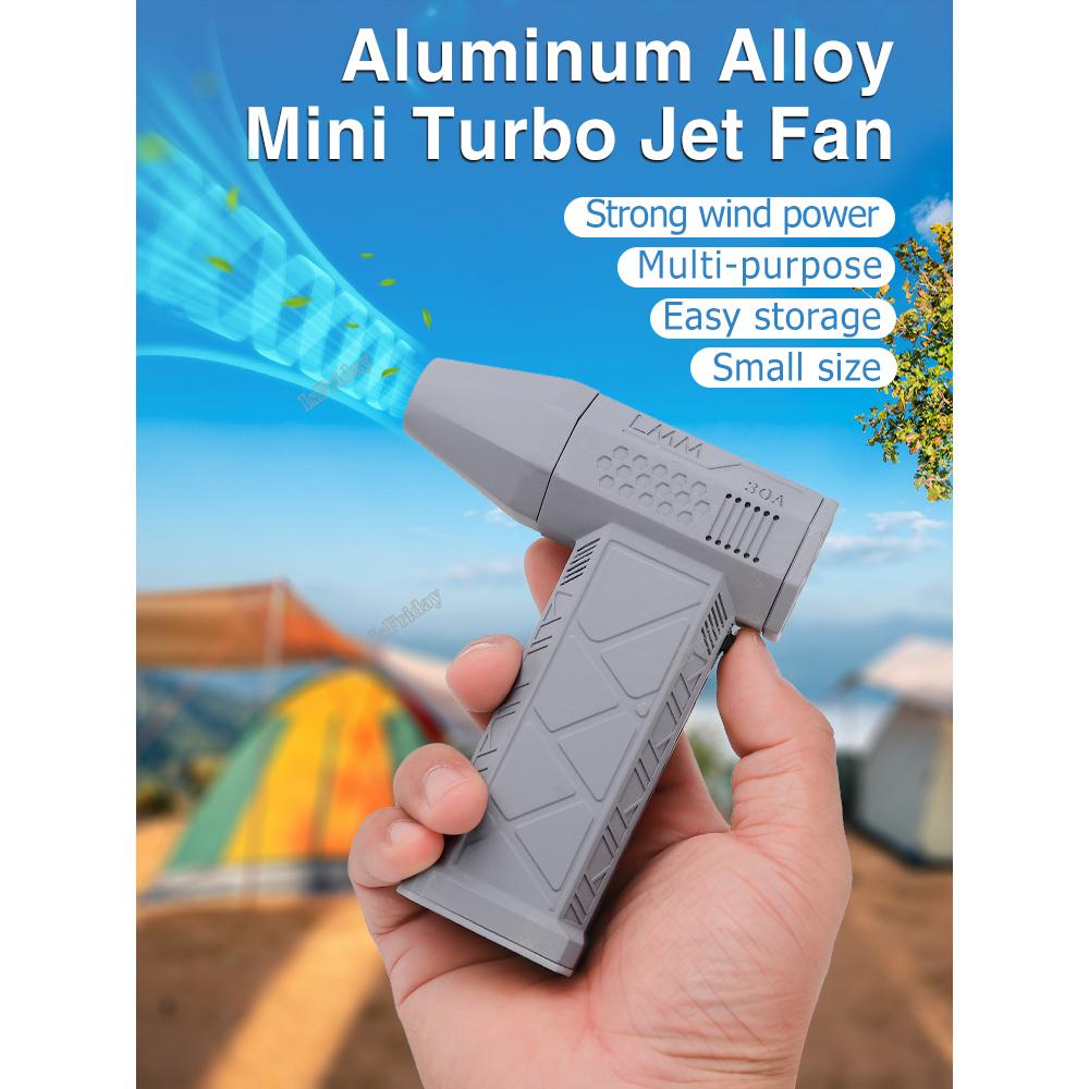Mini Turbo Jet Fan 110000RPM 45m/s USB Oppladbar børsteløs motor hårføner Kraftig blåser med høyhastighets kanalvifte