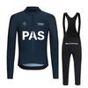 Mens Cycling Thermal Long Sleeve Jersey Bib Pants Set Breathable Warm Fleece Winter Bike Outfit