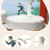 Bride Groom Figurine Wedding Cake Topper Accessory Craft Couple Statue Ornament