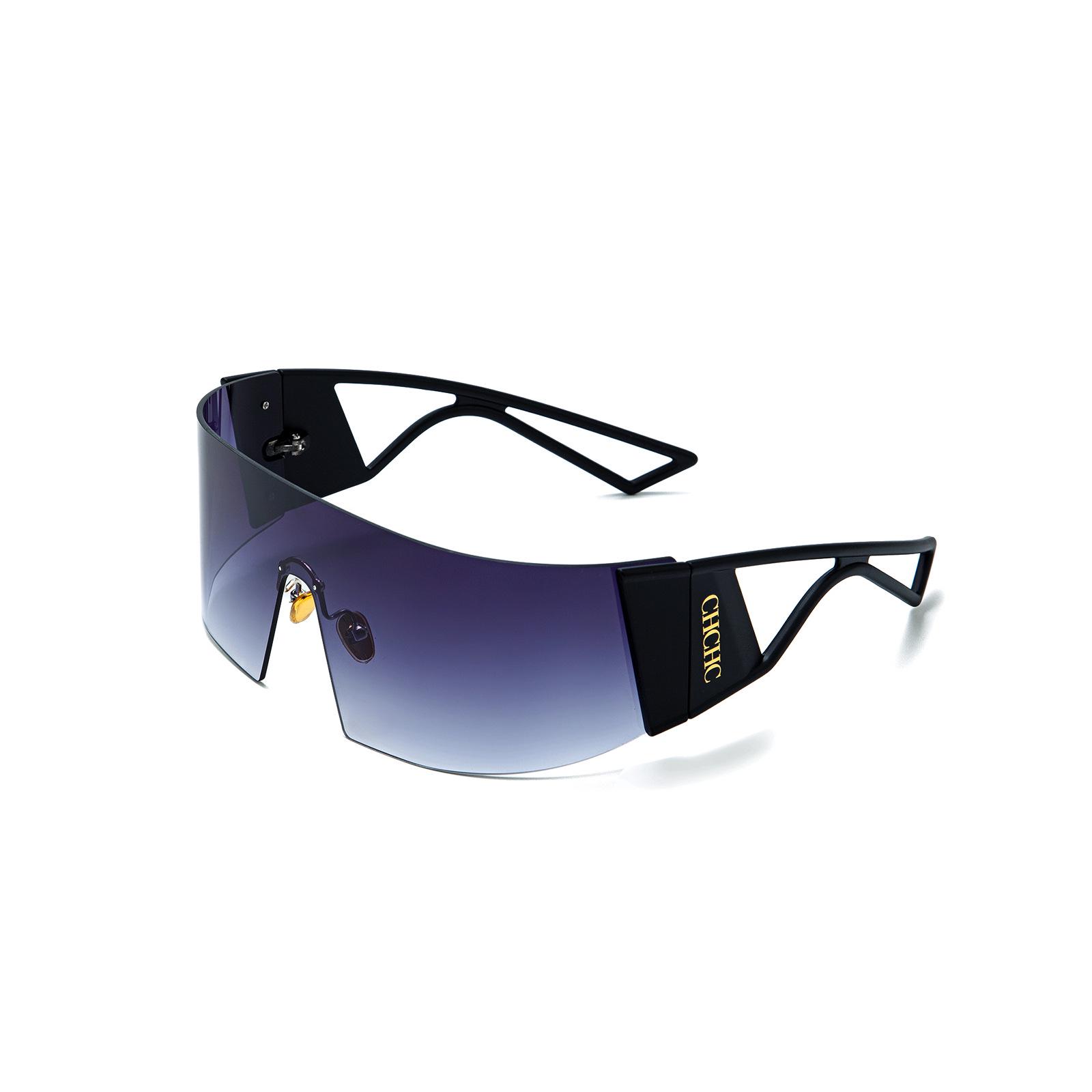 CHHC True Film Iridescent Full Coverage Rimless Sunglasses - Windproof & Fashionable European American Design