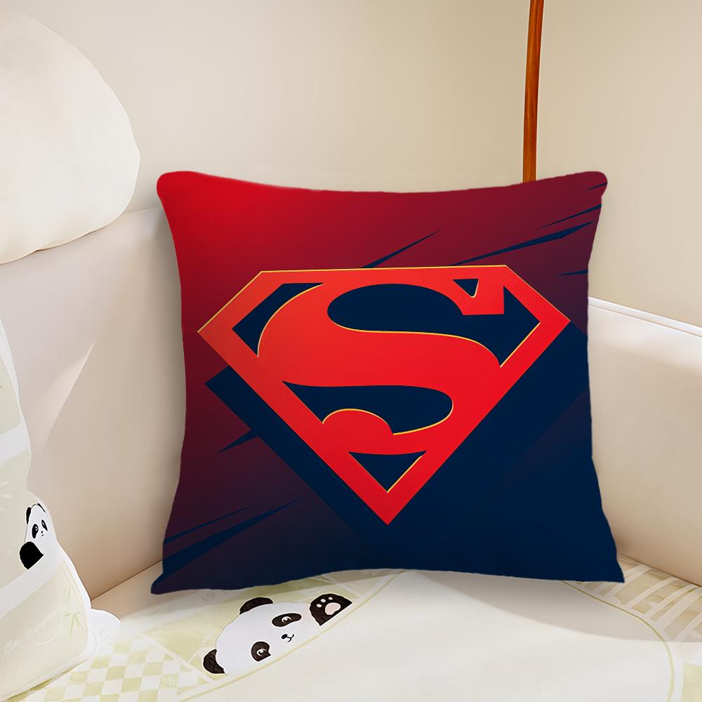 Hot Film S-Superman-s Cool Cushion Cover Living Room Headboard Bedroom Office Cushion Cushion Sofa Nap Time Pillow Case
