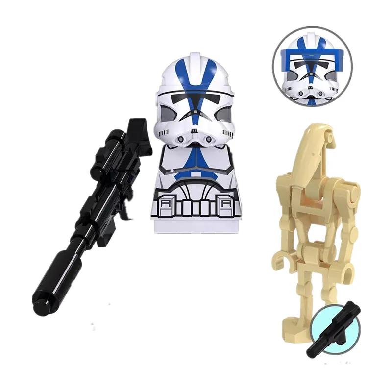 MOC Militärsoldaten Mini Anime Action-Figuren Waffen Roboter Mecha Bausteine Ziegel DIY Spielzeug für Kinder Geschenk