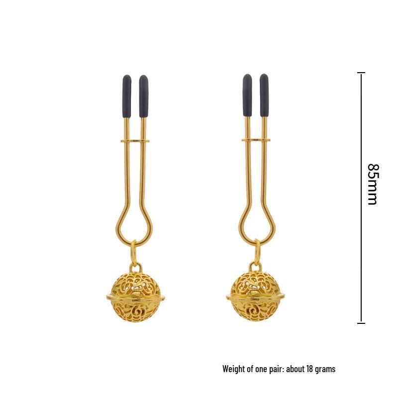 Adjustable SM Nipple Clamps & Bell Butt Plug Set for Adult Pleasure