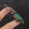 Faceted Zambian Emerald Copper Pendant Copper Wire Wrapped Jewelry Handmade Pendant Gift For Mom Wire Wrap Gemstone Pendant Emerald Jewelry