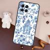 Blue and White Porcelain Case For Samsung Galaxy M11 M31 M21 M53 M13 M32 M52 M15 M35 M55 M14 M34 M54 M06 M16 M36 M56