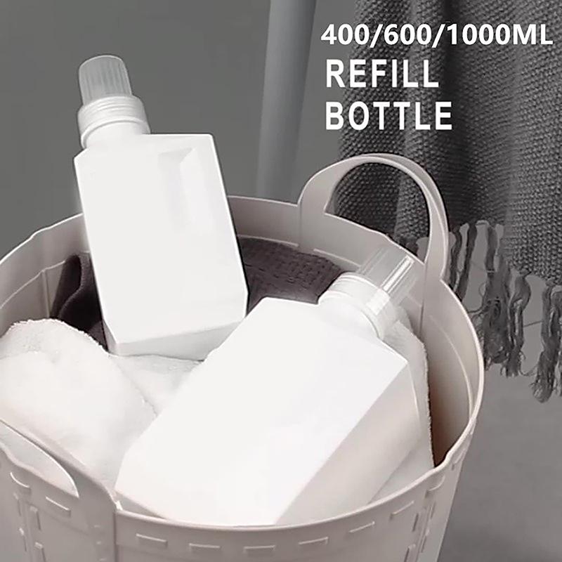 400/600/1000 ml Grote Capaciteit Huishoudelijke Wasverzachter Wasmiddel Flessen Opbergbak Shampoo Douchegel Dispenser
