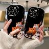 Phone Case: 2D Flat Design Suitable for iPhone 18 17 16 15 14 13 Pro Protective Case, Cat Looking Up, Perfect Christmas and Halloween Holiday Gift