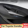 ABS Car Door Armrest Window Lift Cover Protector Trim Decoration For Toyota Corolla    2022 E210 12th Accessories