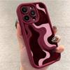 Wine Red High Bamboo Red Stripes Phone Case For iPhone 17 16 15 14 13 12 11 Pro Max Air XR XS Max 7 8 Plus MINI Y2K Soft Cover