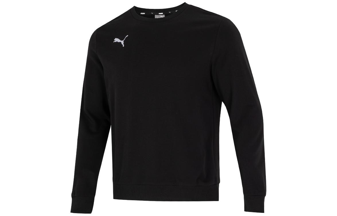 PUMA Sweatshirts Men s Black Crew Neck Moderate Regular 656933-03 S
