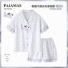 Boys Lightweight Ice Silk Pajama Set Short Sleeve Sleepwear Kids 3-8 Years Cartoon Print Two-Piece Home Wear