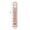 Wall-Mounted Temperature Gauge Digit Temperature Monitor Wooden Thermometer  Greenhouse