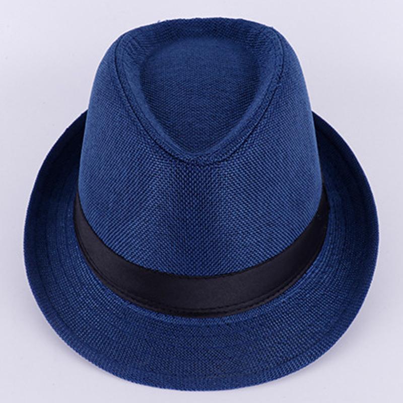 Straw Trilby Sun Hat Mens Ladies Womens Summer Panama Designer Fedora Beach Hat