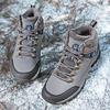 Outdoor Hiking Shoes Men Mid-top Warm Lace-up Comfortable Anti-slip Men's Shoes Thick-soled Breathable Casual Sports Shoes Men