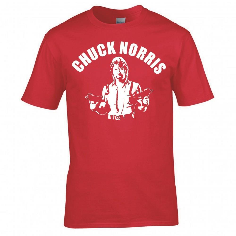 Inspired By Chuck Norris Double Guns Tshirt 2XL