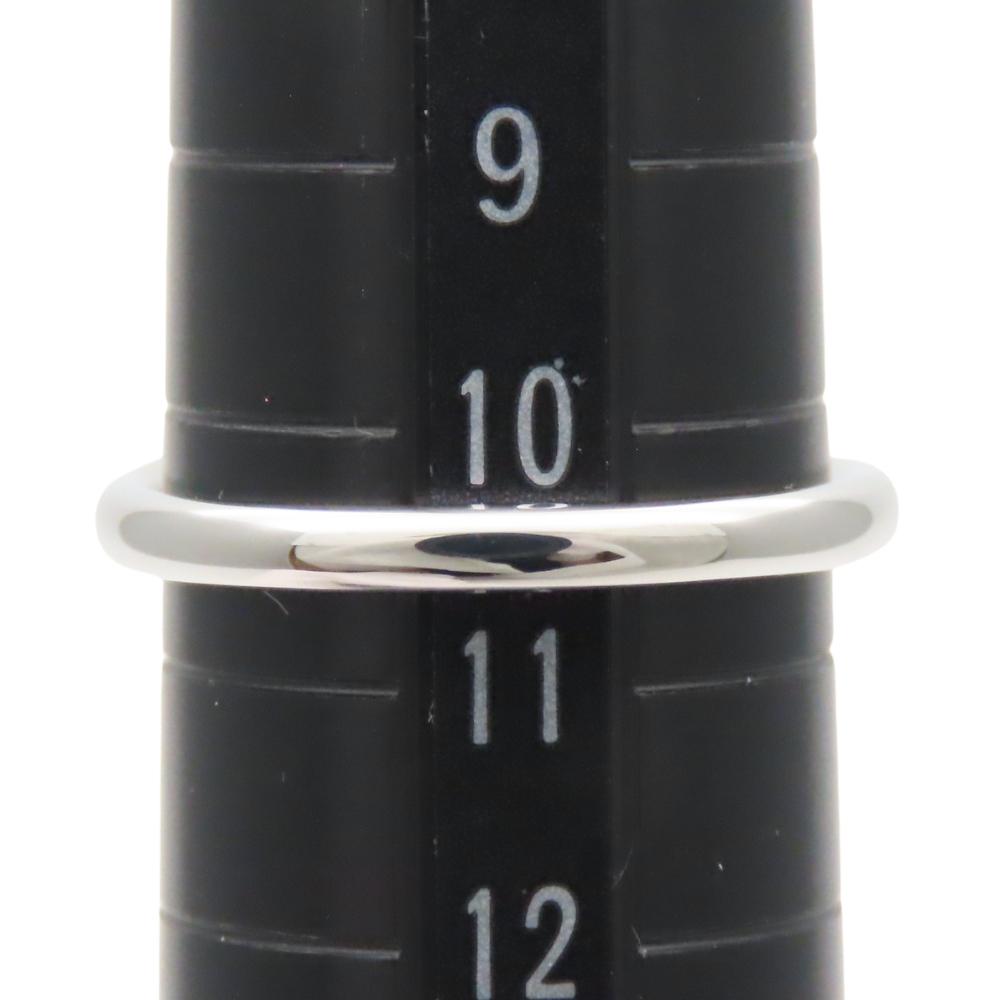 Used TIFFANY&Co. Ring Curved band EU#50.5 Pt950Platinum/diamond 3.19g Platinum El Saperetti