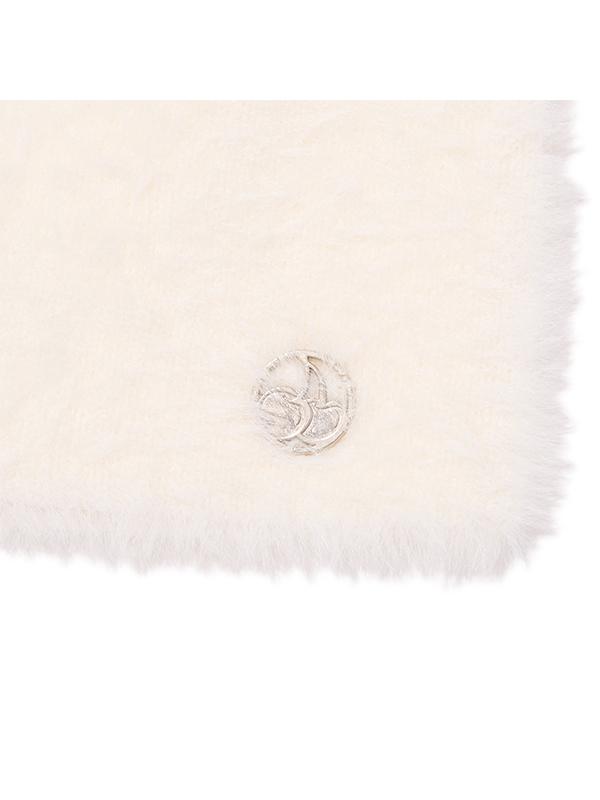 KIRSH Mohair Metal Logo Beanie [Ivory]
