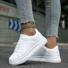 Plus Size Shoes for Men 36-45 Autumn Fashion Lace Up Platform Flats Casual Sneakers Women Couples White Shoes Men Shoes Footwear