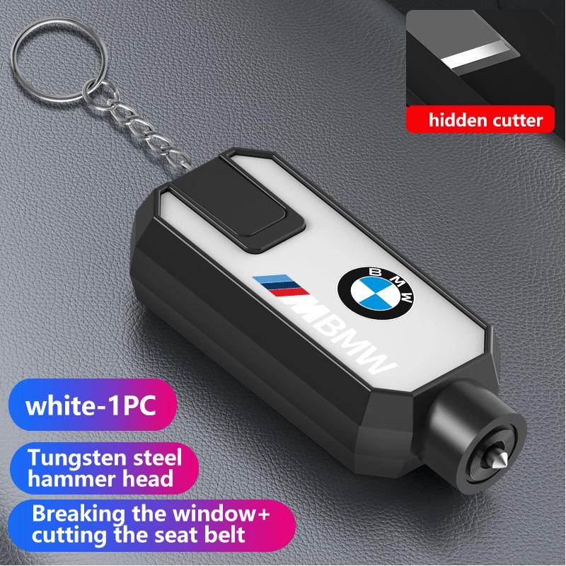 Car Safety Hammer Emergency Glass Window Break Seat Belt Cutter For BMW Performance M E87 E30 E46 E28 F35 G20 E93 F20 X3 X