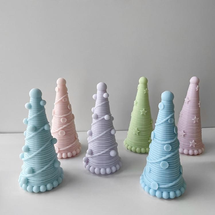 Gypsum Ornament Mold Scented Candle Resin Mold Christmas Pine-Tree Soap Mold