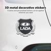 3D Metal Car Wheat Ear Shape Sticker Body Trunk Decor Sticker For Lada Vesta Granta Largus Vaz Samara Vesta Niva 4X4 2110