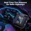 Solar TPMS Motorcycle PMS With 2 Tire Sensors MT20 Real Time Temperature Tester Alarm Motorbike Tire Pressure Monitoring System