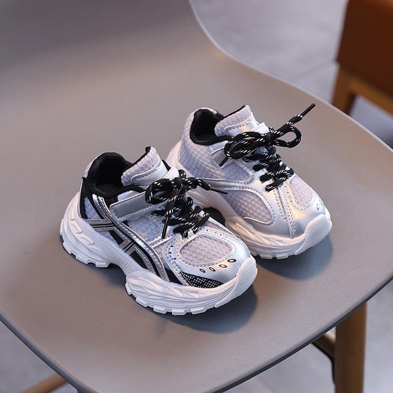 Boys' Sneakers 2025 Spring and Summer New Children's Dad Shoes Breathable Mesh Girls Casual Mesh Sneakers