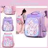 Adorable Cartoon Backpack For Elementary School Girls Large Capacity Oxford Material